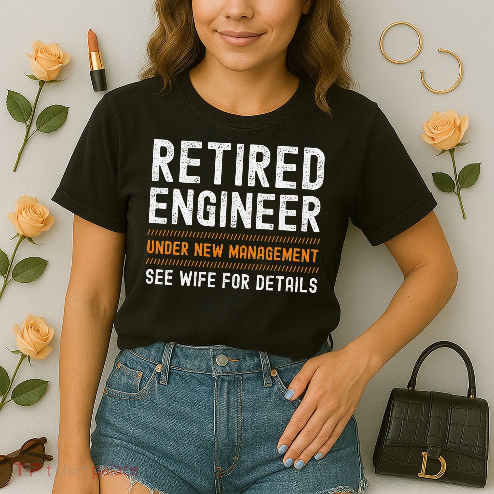 Funny Retirement Engineer Novelty Gift Retired Engineer Comfort Colors Boxy T-Shirt
