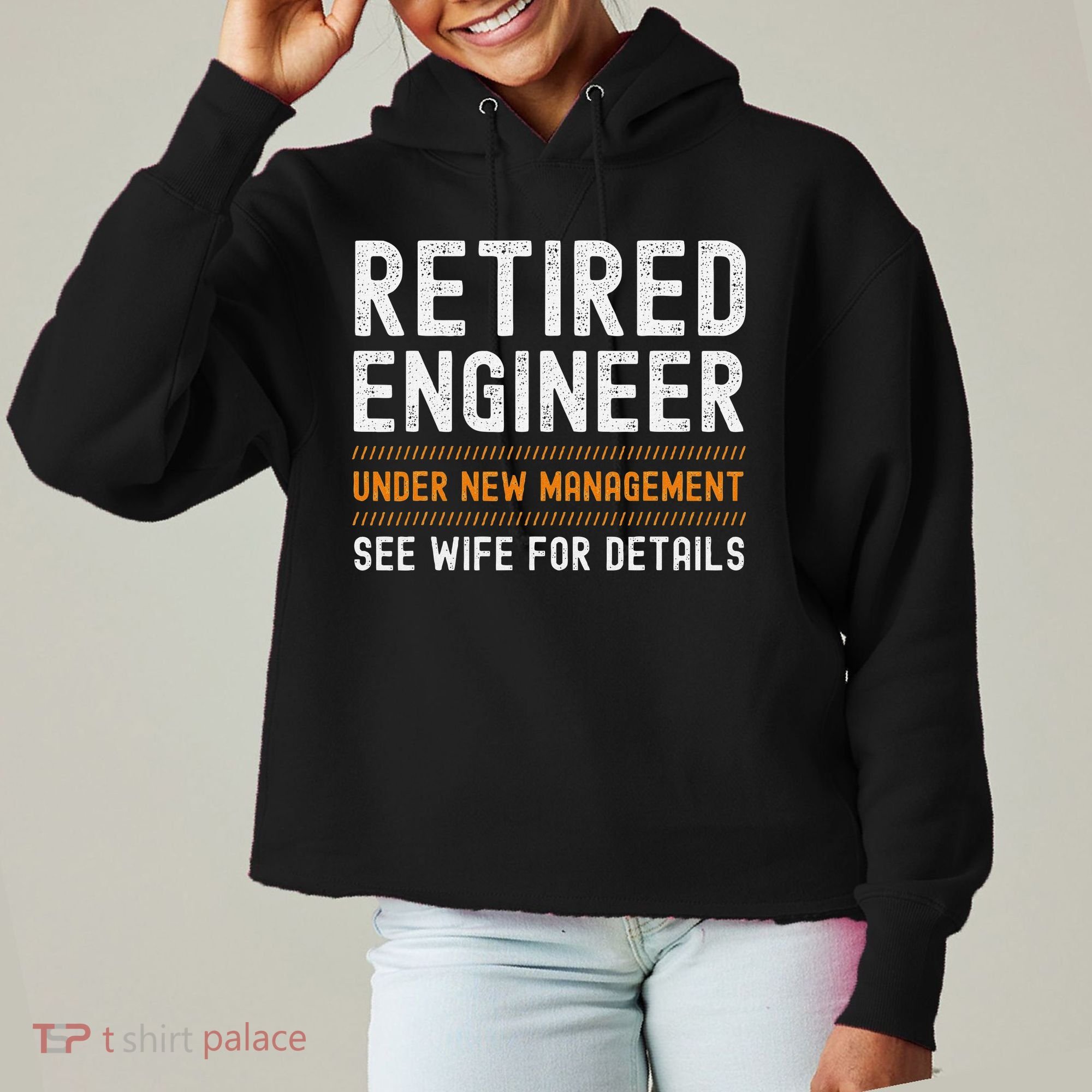 Funny Retirement Engineer Novelty Gift Retired Engineer Ladies Heavyweight Boxy Pullover Hoodie