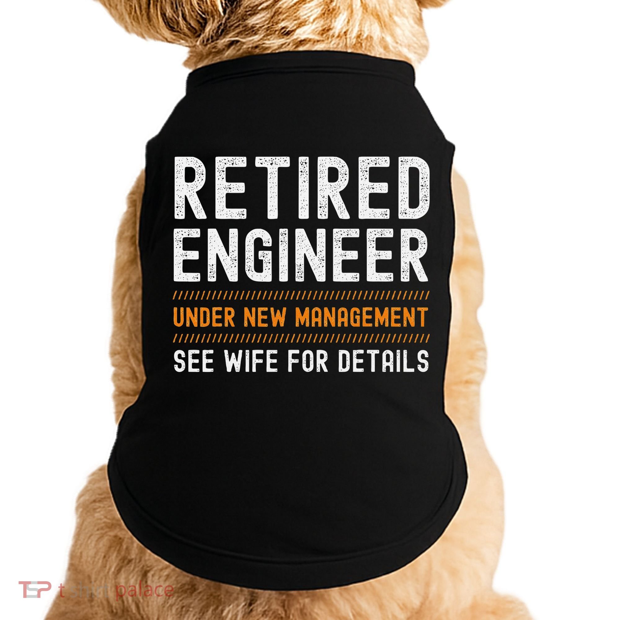 Funny Retirement Engineer Novelty Gift Retired Engineer Doggie Tank