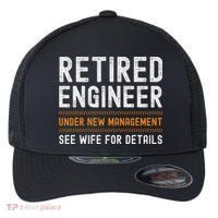 Funny Retirement Engineer Novelty Gift Retired Engineer Flexfit Unipanel Trucker Cap thumb 0