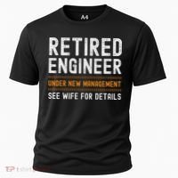 Funny Retirement Engineer Novelty Gift Retired Engineer Cooling Performance Crew T-Shirt thumb 0