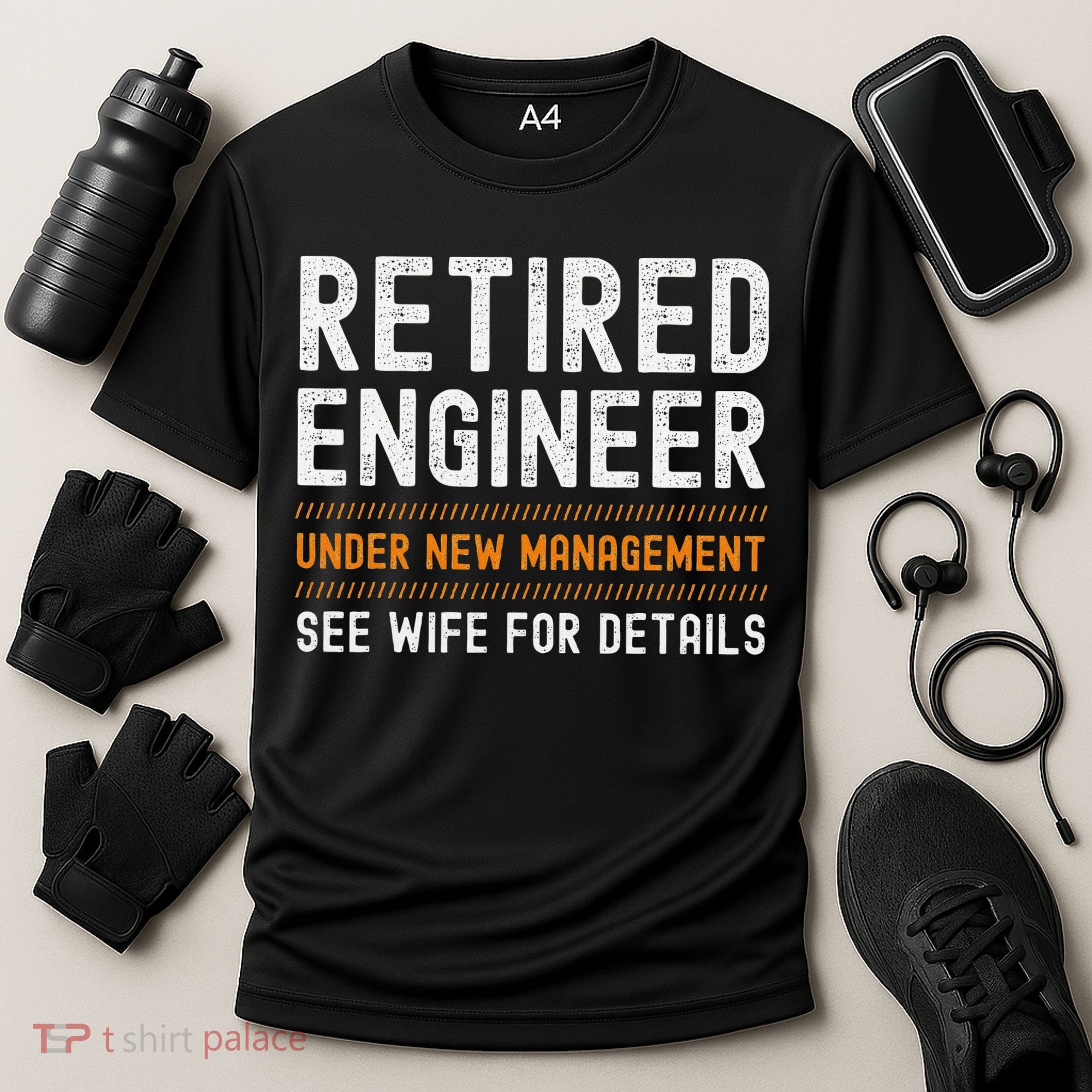 Funny Retirement Engineer Novelty Gift Retired Engineer Cooling Performance Crew T-Shirt