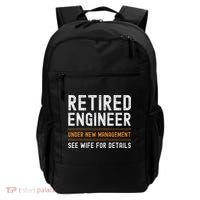 Funny Retirement Engineer Novelty Gift Retired Engineer Backpack thumb 0