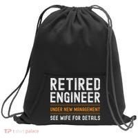 Funny Retirement Engineer Novelty Gift Retired Engineer Sweatshirt Cinch Pack Bag thumb 0