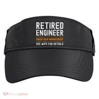 Funny Retirement Engineer Novelty Gift Retired Engineer Adult Drive Performance Visor thumb 0
