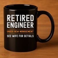 Funny Retirement Engineer Novelty Gift Retired Engineer 11oz C Handle Ceramic Mug thumb 3