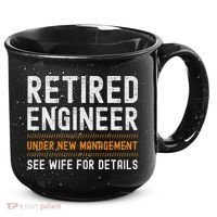 Funny Retirement Engineer Novelty Gift Retired Engineer 15oz Campfire Ceramic Mug thumb 0