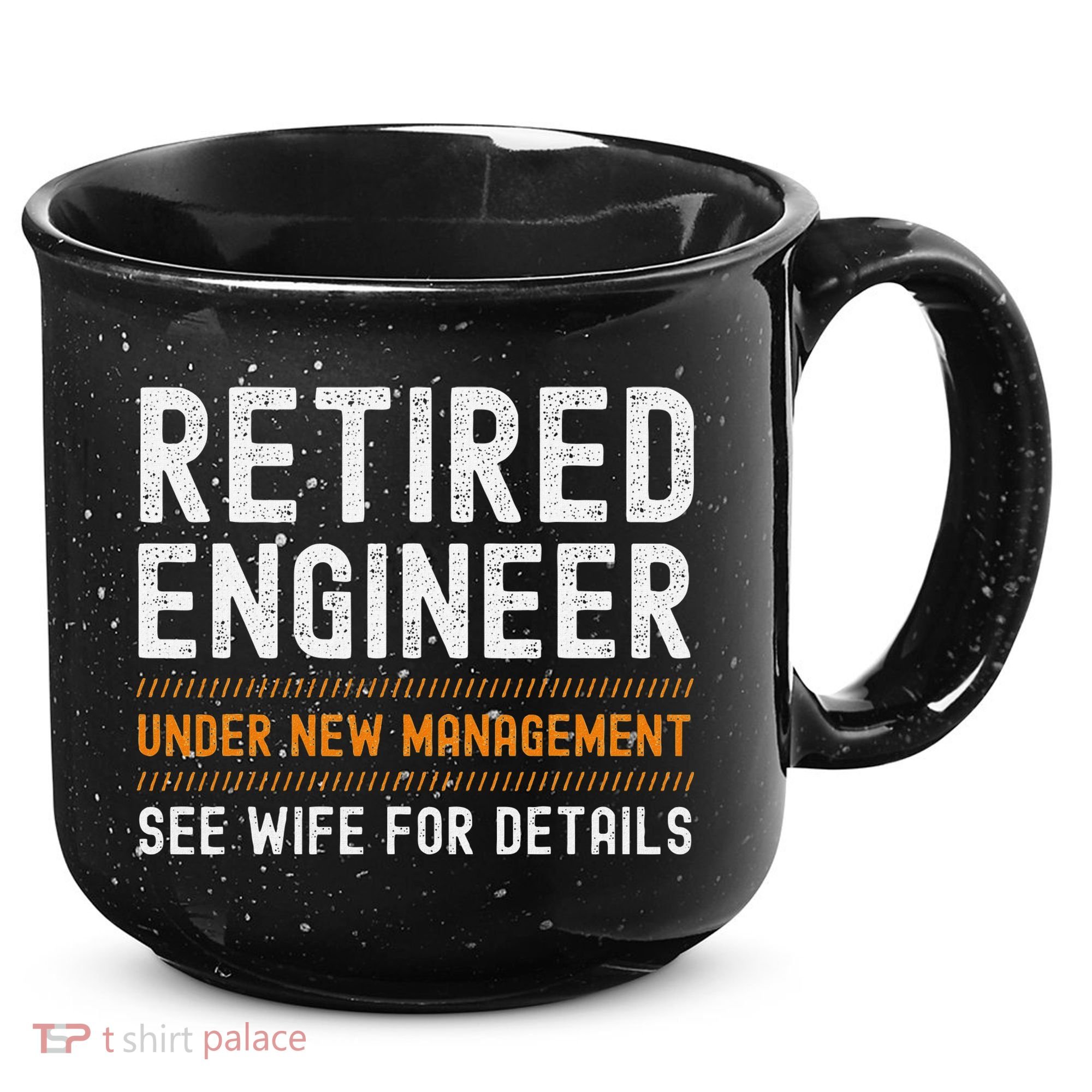 Funny Retirement Engineer Novelty Gift Retired Engineer 15oz Campfire Ceramic Mug