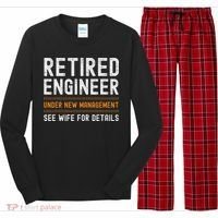 Funny Retirement Engineer Novelty Gift Retired Engineer Long Sleeve Pajama Set thumb 0