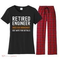 Funny Retirement Engineer Novelty Gift Retired Engineer Women's Flannel Pajama Set thumb 0