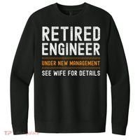 Funny Retirement Engineer Novelty Gift Retired Engineer V.I.T. Fleece Crew Sweatshirt thumb 0