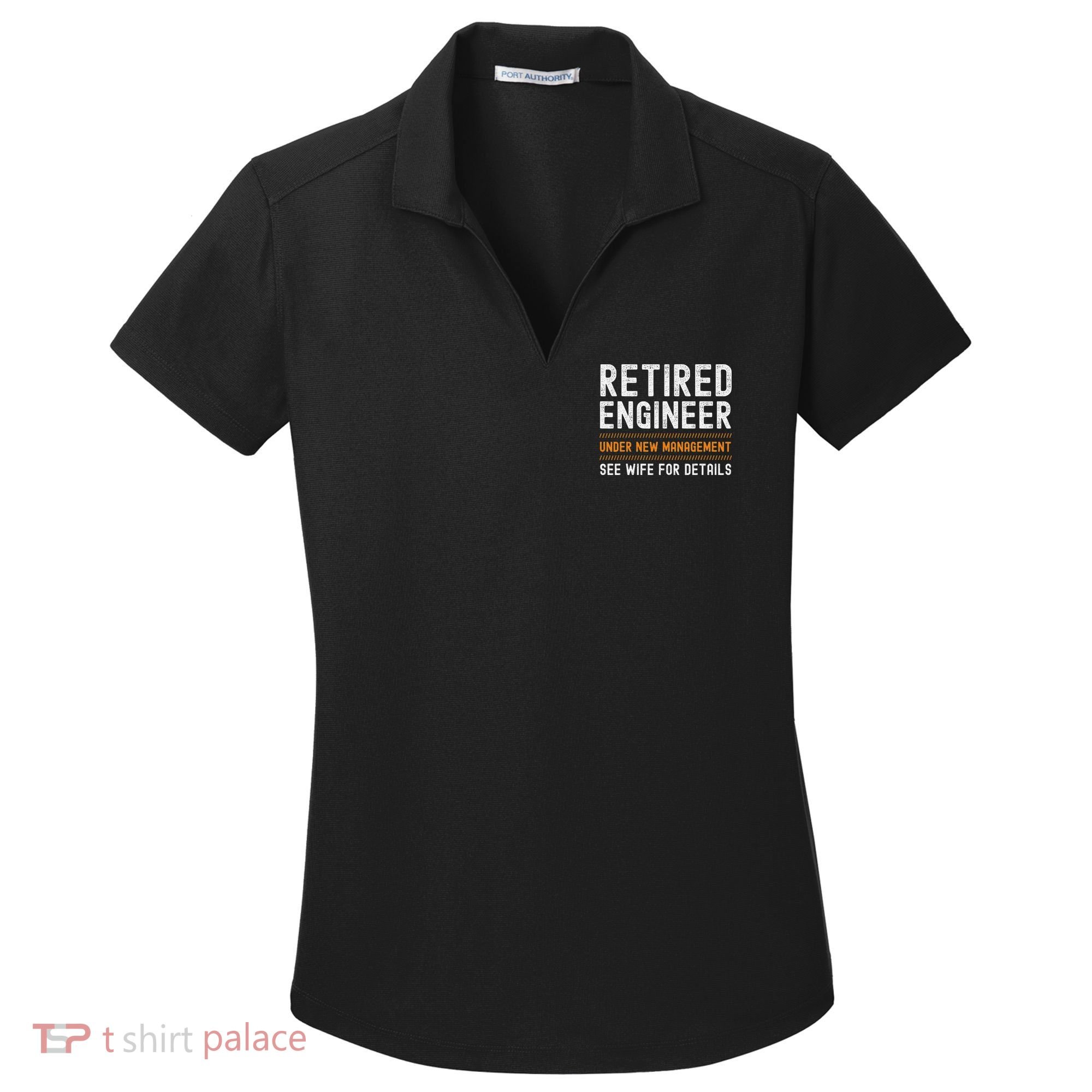 Funny Retirement Engineer Novelty Gift Retired Engineer Women's Dry Zone Grid Polo