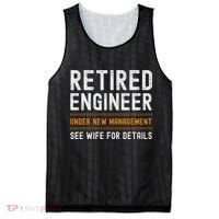 Funny Retirement Engineer Novelty Gift Retired Engineer Mesh Reversible Basketball Jersey Tank thumb 0