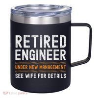 Funny Retirement Engineer Novelty Gift Retired Engineer 12oz Stainless Steel Coffee Mug thumb 0