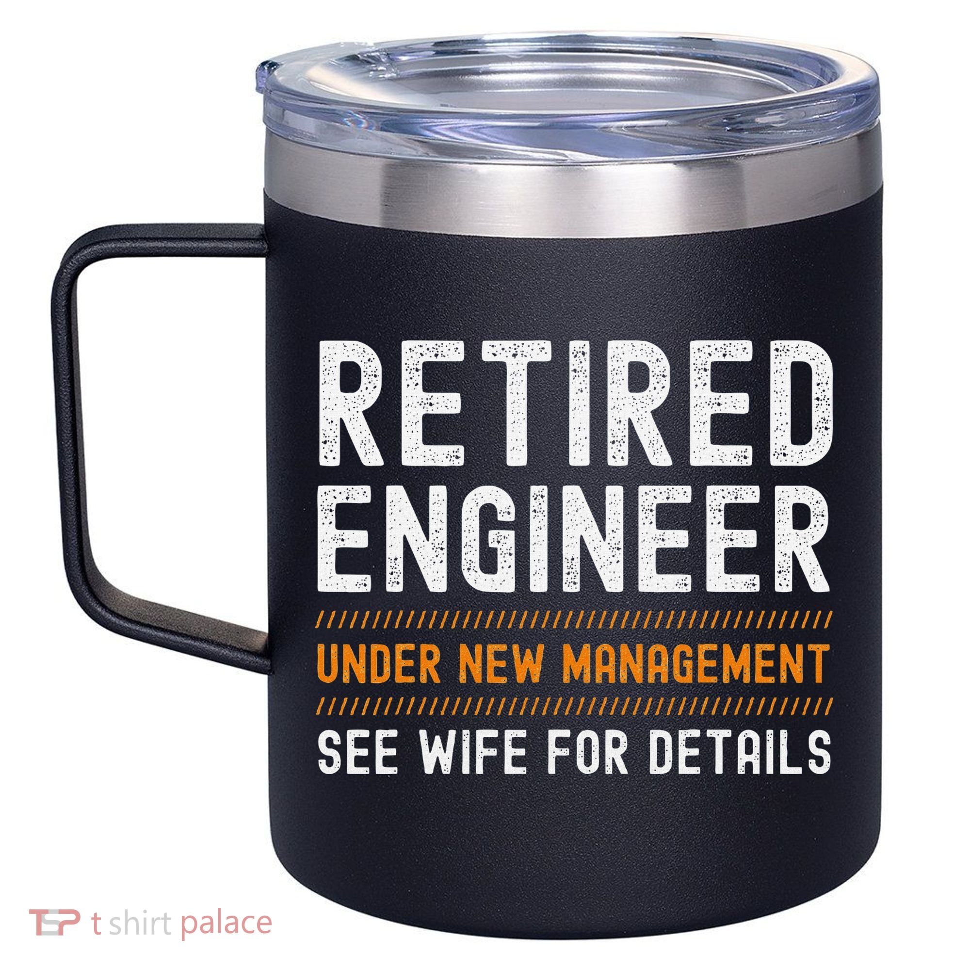 Funny Retirement Engineer Novelty Gift Retired Engineer 12oz Stainless Steel Coffee Mug
