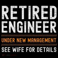 Funny Retirement Engineer Novelty Gift Retired Engineer Mousepad thumb 1