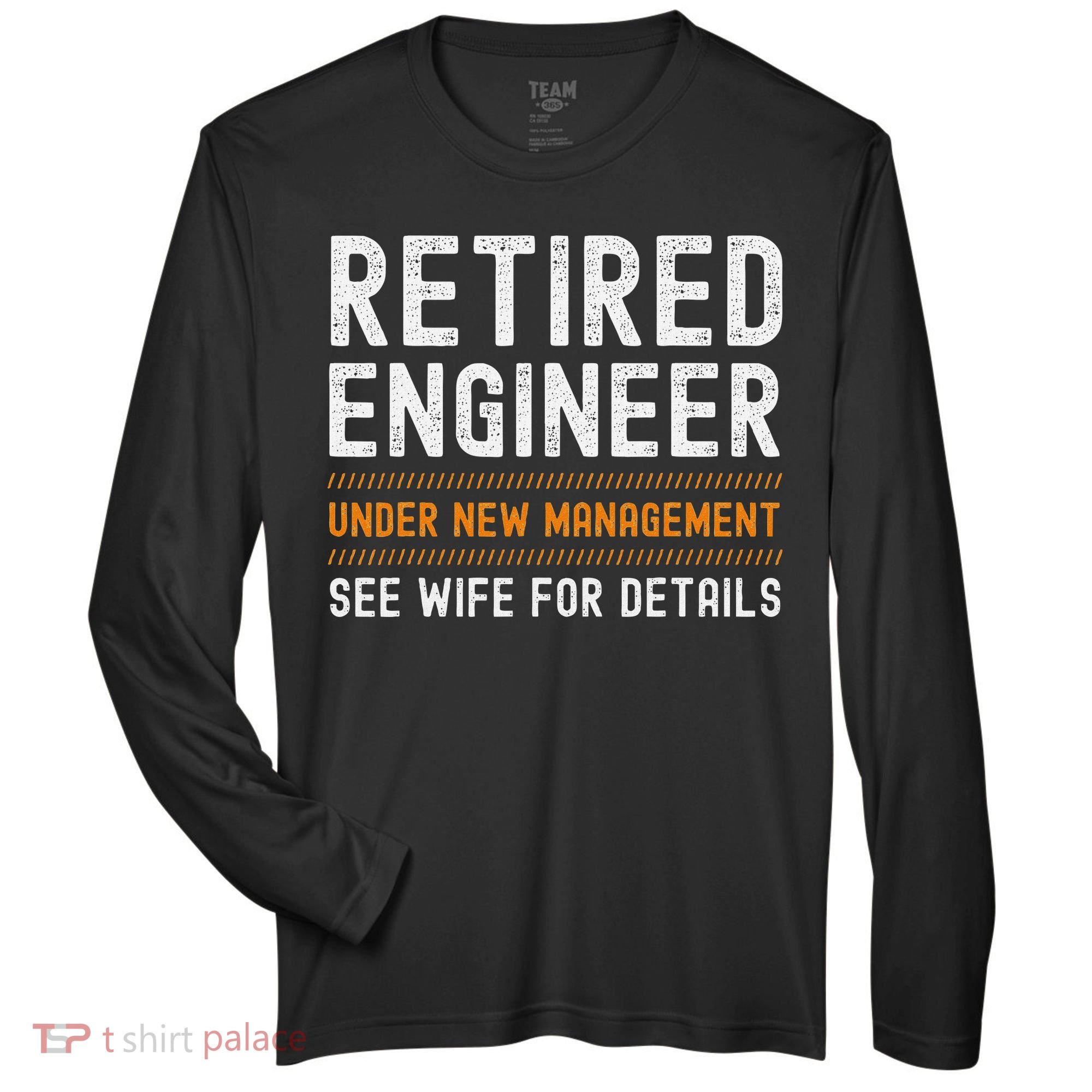 Funny Retirement Engineer Novelty Gift Retired Engineer Zone Performance Long-Sleeve T-Shirt