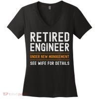 Funny Retirement Engineer Novelty Gift Retired Engineer Women's V-Neck T-Shirt thumb 0