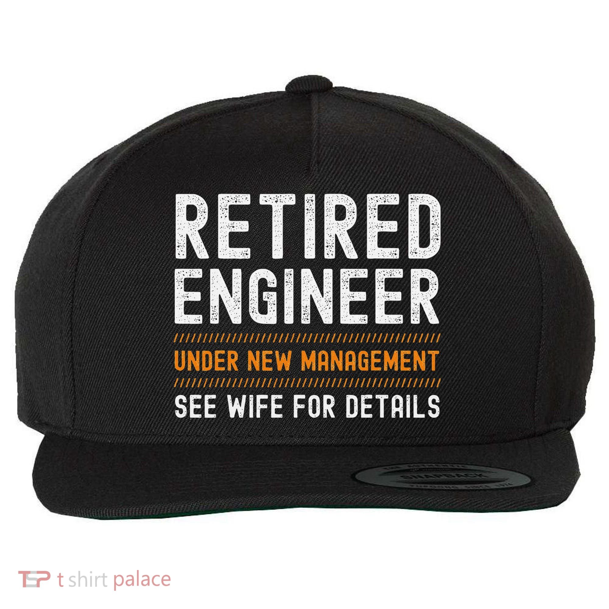 Funny Retirement Engineer Novelty Gift Retired Engineer Wool Snapback Cap