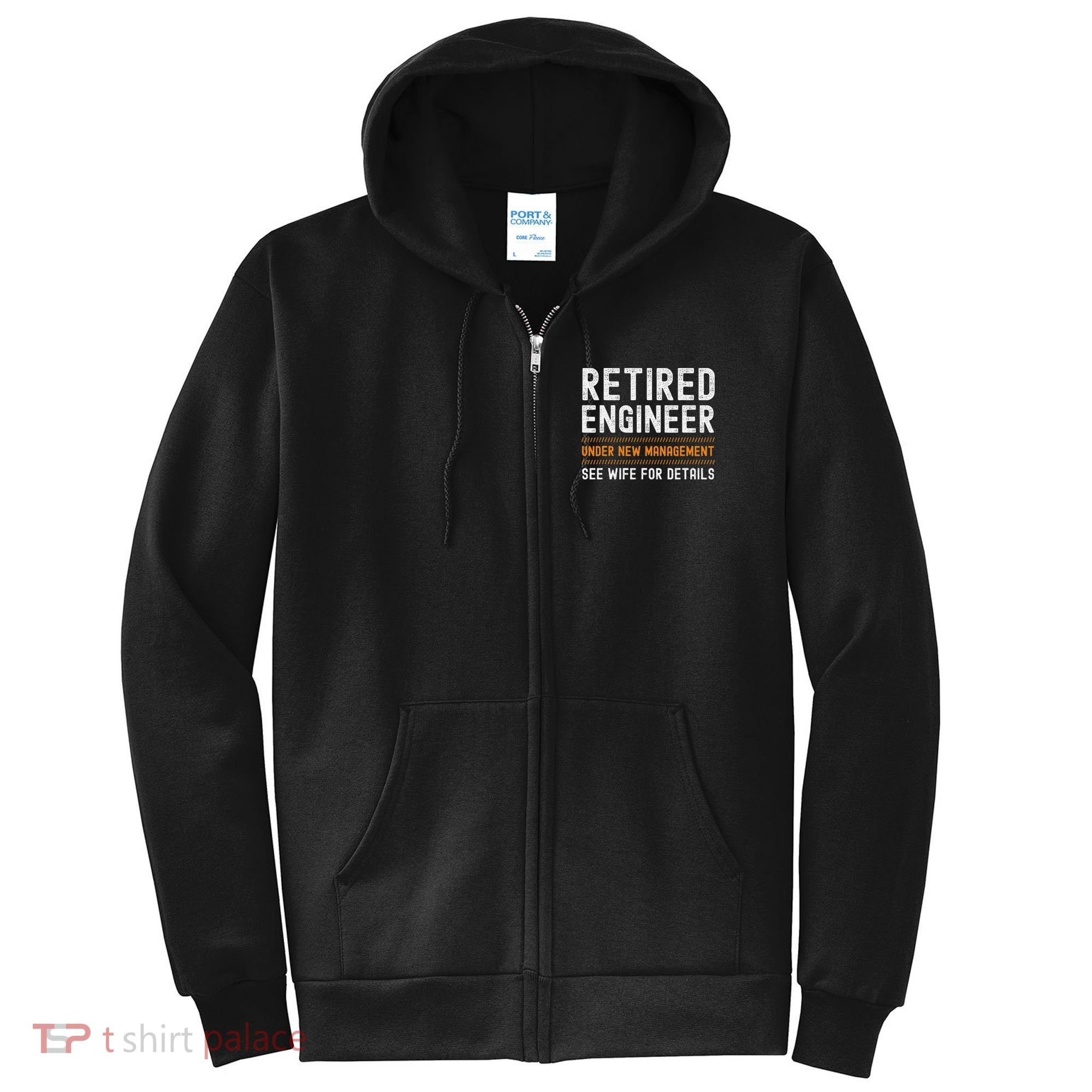 Funny Retirement Engineer Novelty Gift Retired Engineer Full Zip Hoodie