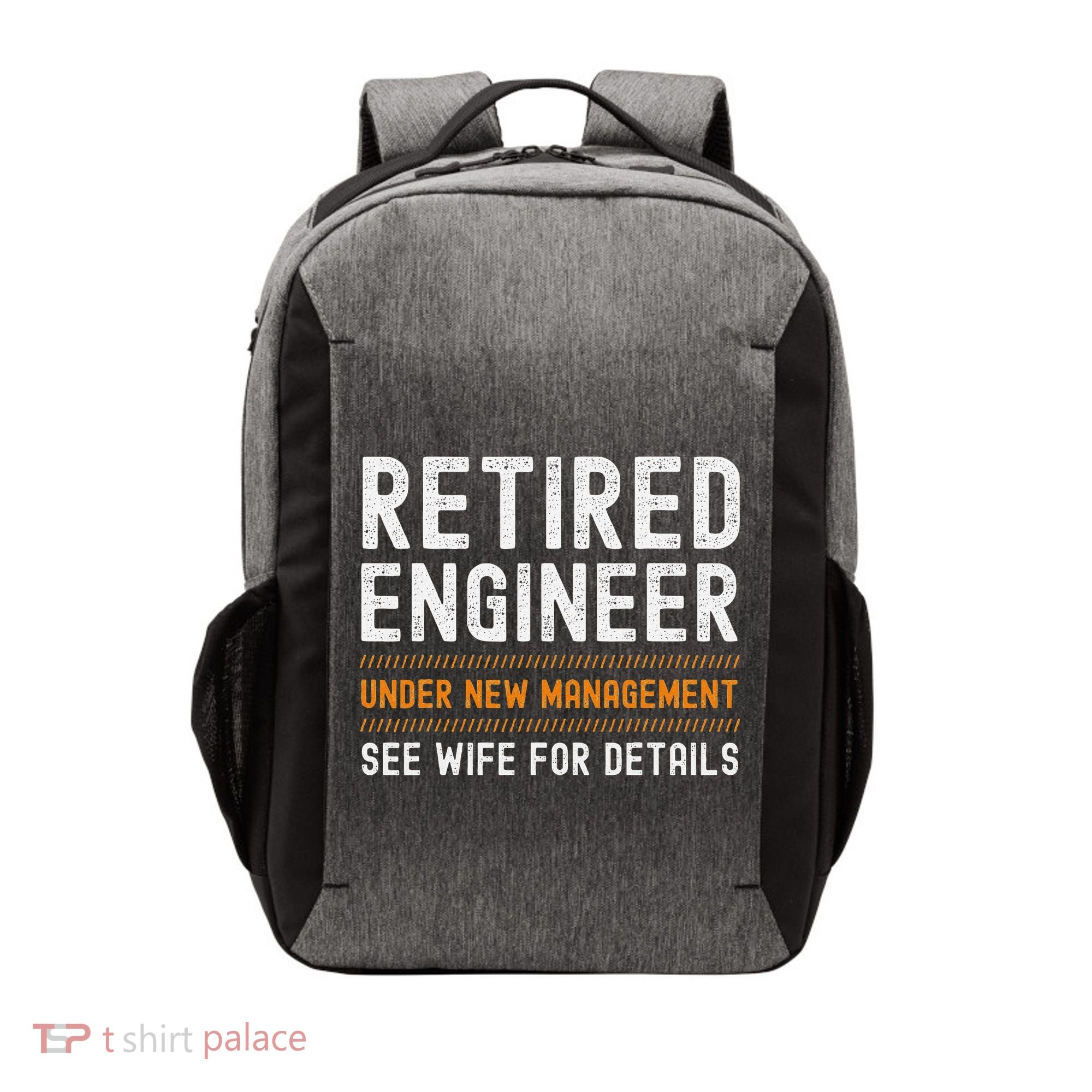 Funny Retirement Engineer Novelty Gift Retired Engineer Vector Backpack