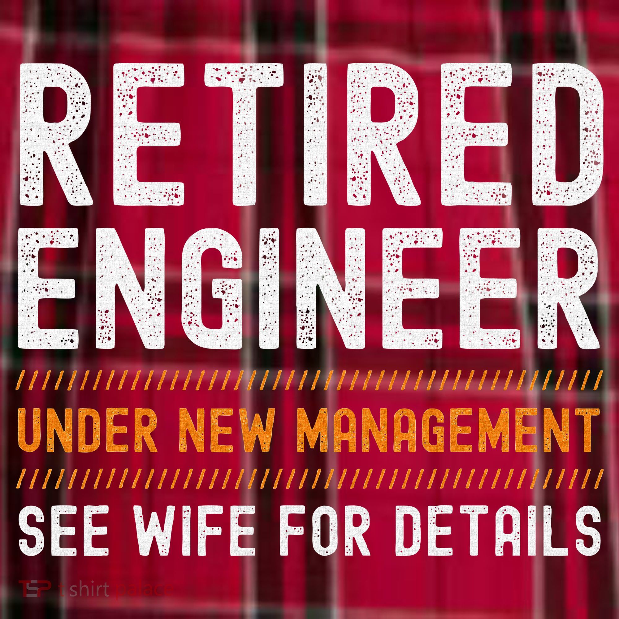 Funny Retirement Engineer Novelty Gift Retired Engineer Men's Flannel Plaid Pajama Pants