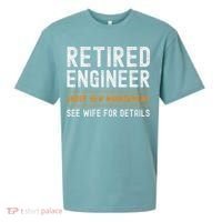 Funny Retirement Engineer Novelty Gift Retired Engineer Sueded Cloud Jersey T-Shirt thumb 0