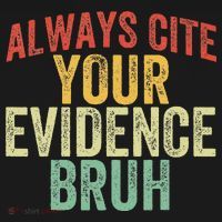Funny Retro English Teacher Always Cite Your Evidence Bruh Hoodie thumb 7