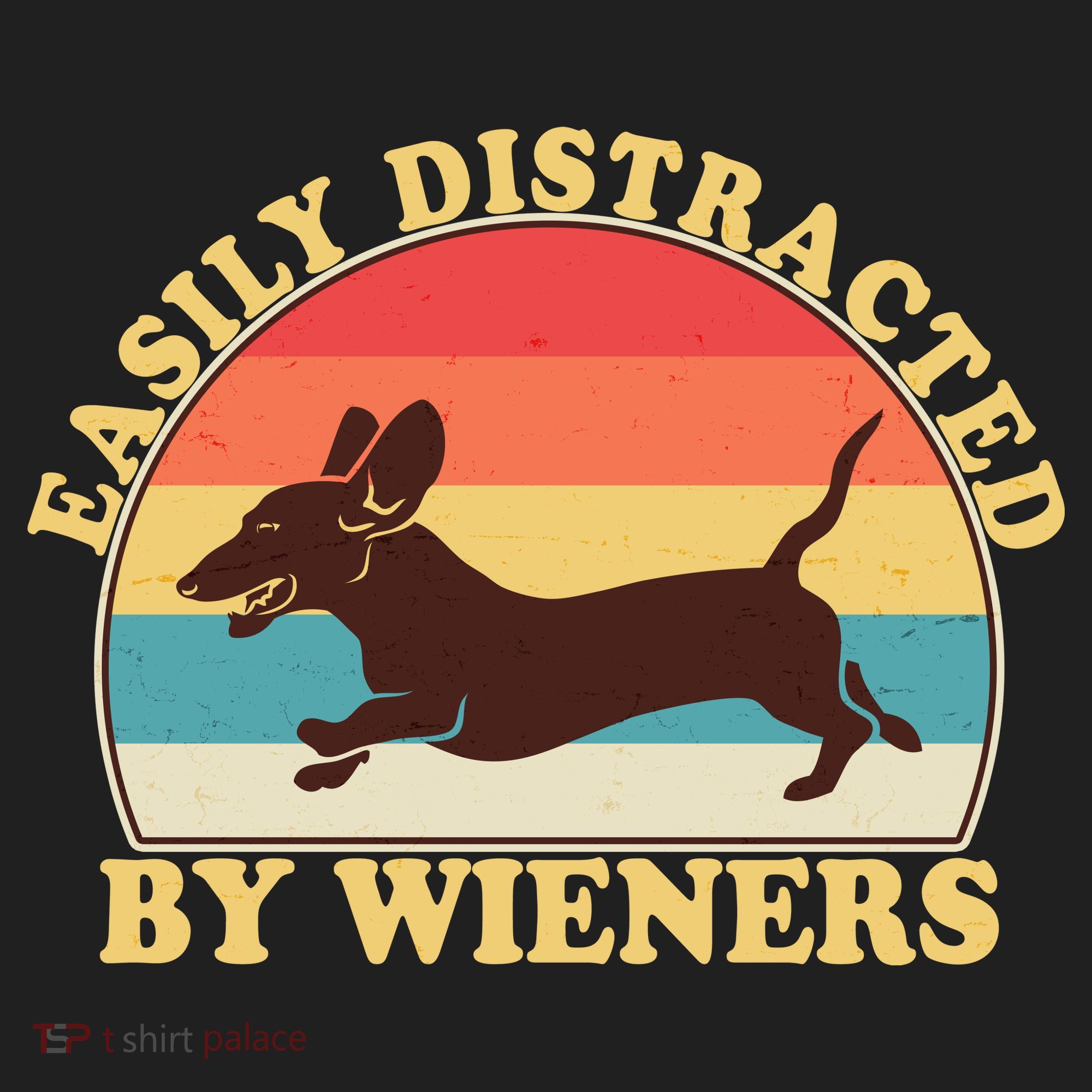 Funny Retro Easily Distracted By Wieners Dachshund fan Hat