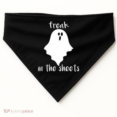 Freak in the Sheets Funny Halloween USA-Made Doggie Bandana