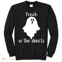 Freak in the Sheets Funny Halloween Sweatshirt thumb 0
