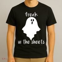 Freak in the Sheets Funny Halloween T-Shirt thumb 3