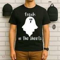 Freak in the Sheets Funny Halloween T-Shirt thumb 6