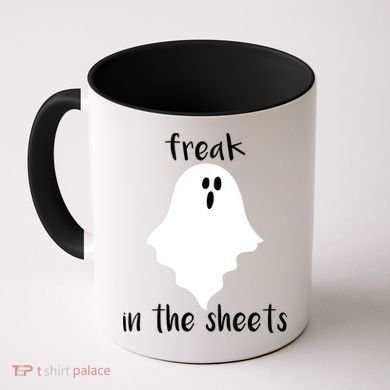 Freak in the Sheets Funny Halloween Coffee Mug