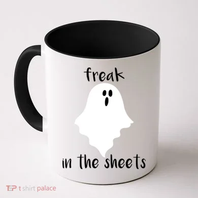 Freak in the Sheets Funny Halloween Coffee Mug