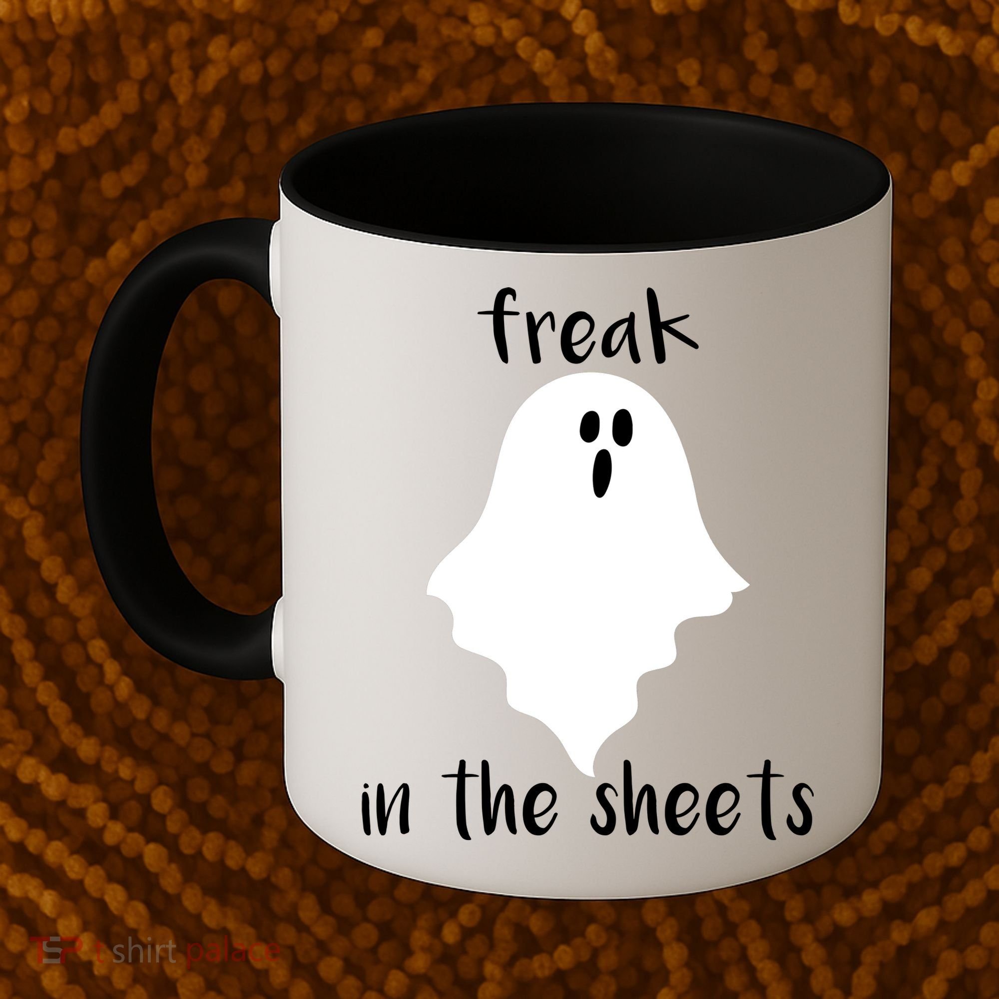 Freak in the Sheets Funny Halloween Coffee Mug
