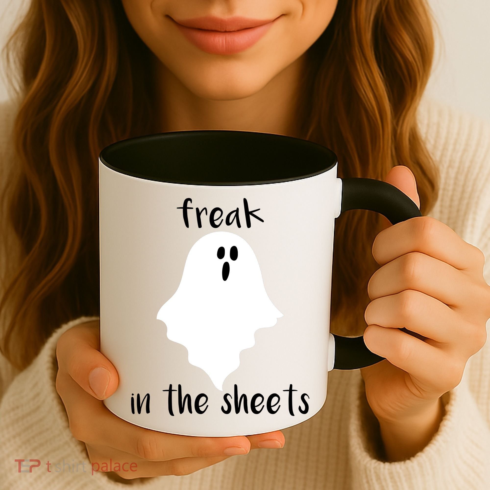 Freak in the Sheets Funny Halloween Coffee Mug