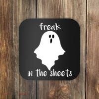 Freak in the Sheets Funny Halloween Coaster thumb 0