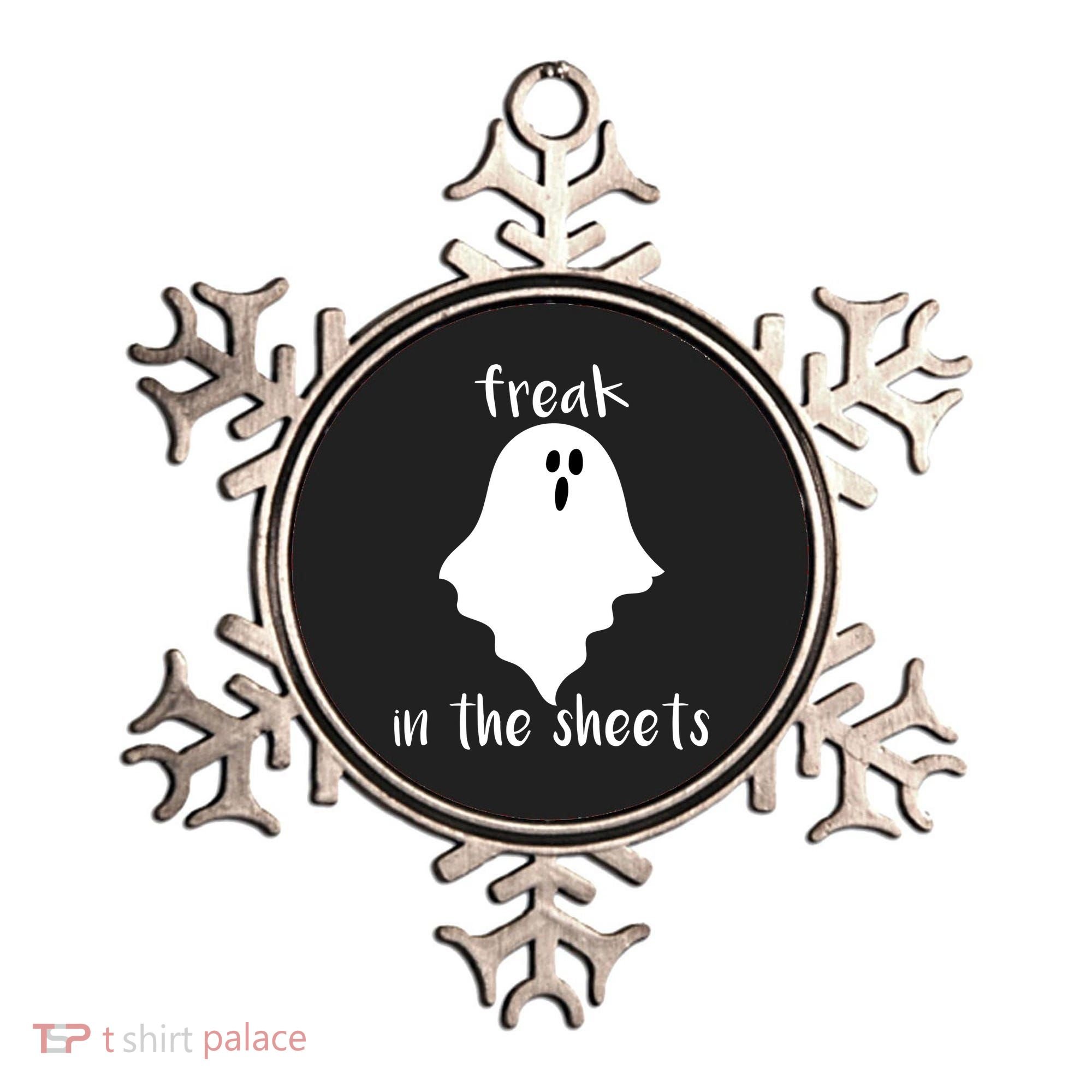 Freak in the Sheets Funny Halloween Ornament