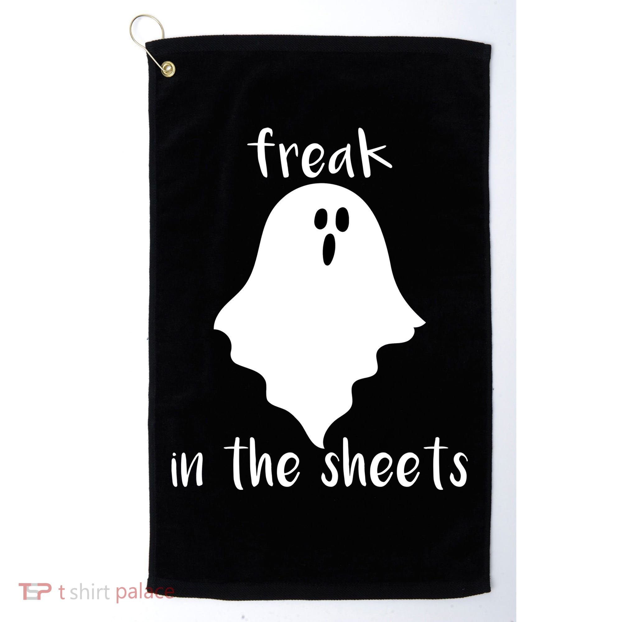 Freak in the Sheets Funny Halloween Golf Towel