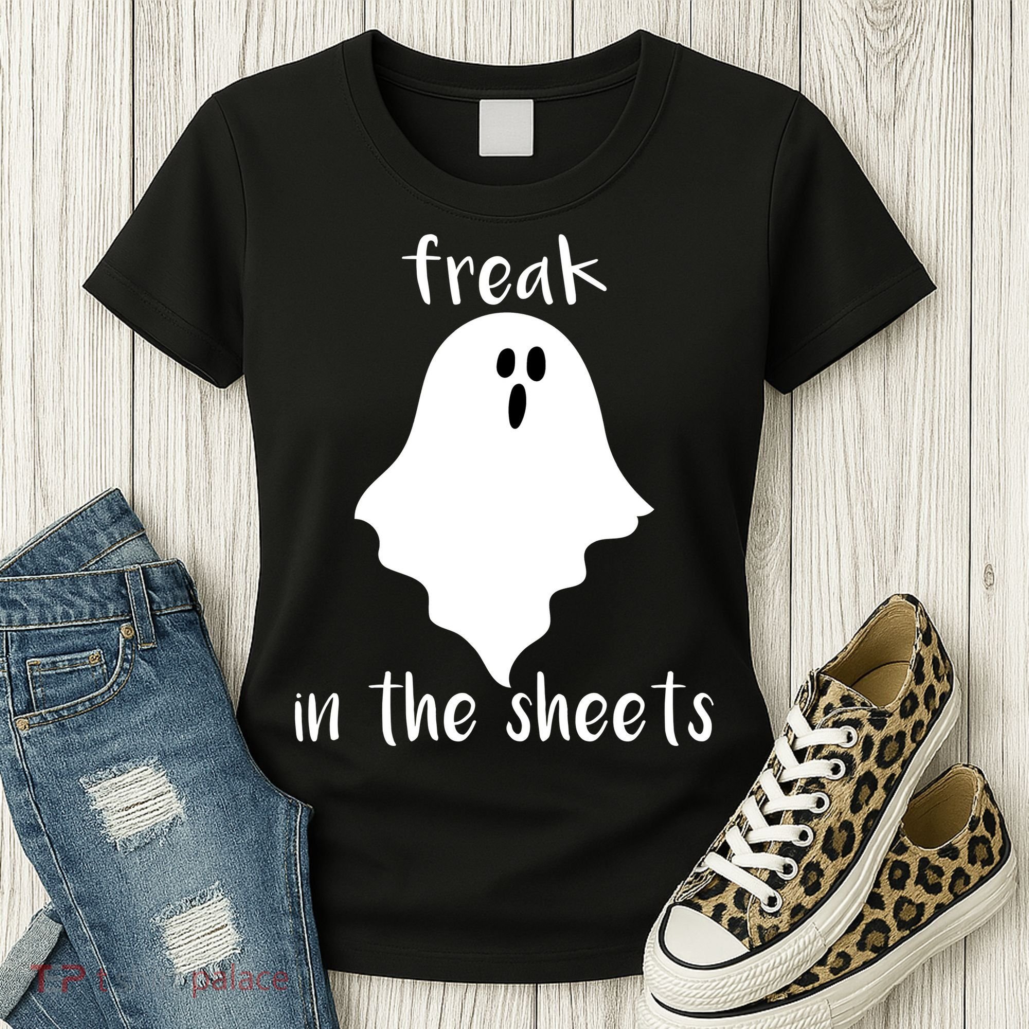 Freak in the Sheets Funny Halloween Women's T-Shirt