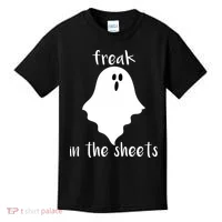 Freak in the Sheets Funny Halloween Kids T-Shirt thumb 0