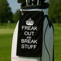 Freak Out And Break Stuff Golf Towel thumb 2