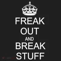 Freak Out And Break Stuff Golf Towel thumb 3
