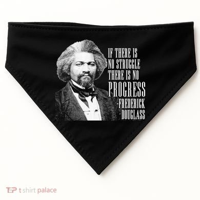 Frederick Douglass History Quote USA-Made Doggie Bandana