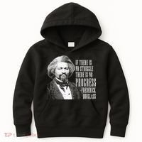 Frederick Douglass History Quote Kids Hoodie thumb 0