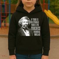 Frederick Douglass History Quote Kids Hoodie thumb 3