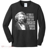 Frederick Douglass History Quote Kids Long Sleeve Shirt thumb 0