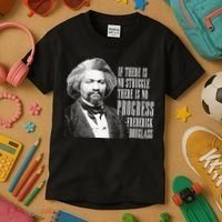 Frederick Douglass History Quote Kids T-Shirt thumb 3