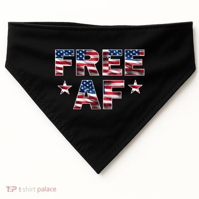 FREE AF American Pride USA USA-Made Doggie Bandana